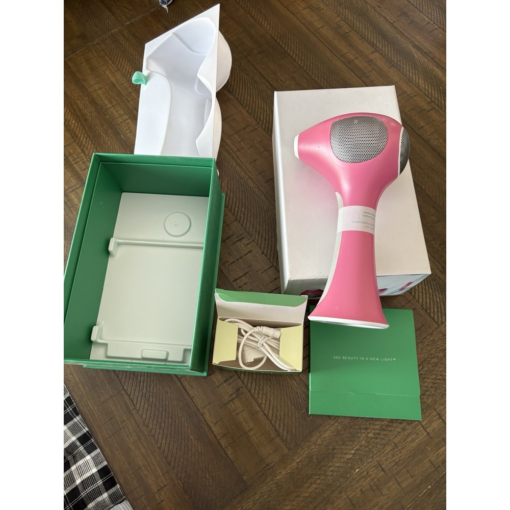 LE Pink Peony TRIA BEAUTY Laser 4X Hair Removal Device Open box USA PARTS ONLY
